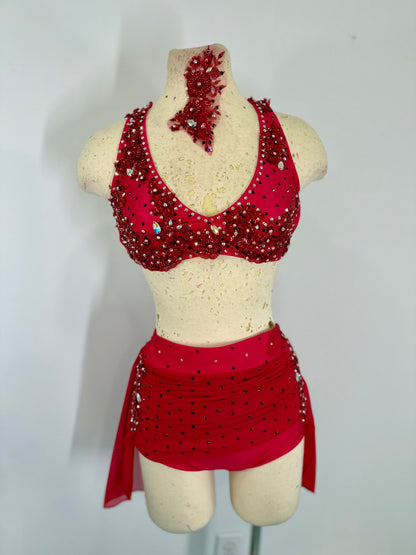 Meadow Blood Red lyrical dance costume