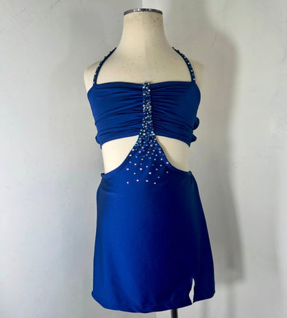 MILANA SPANDEX WINE CONTEMPORARY dance dress