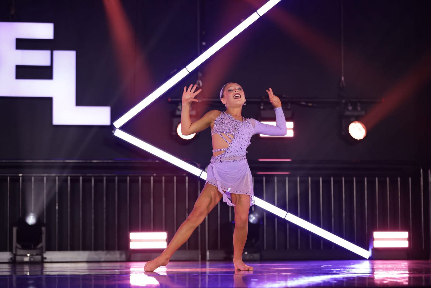 SUTTON Lilac Asymmetrical lyrical dance costume