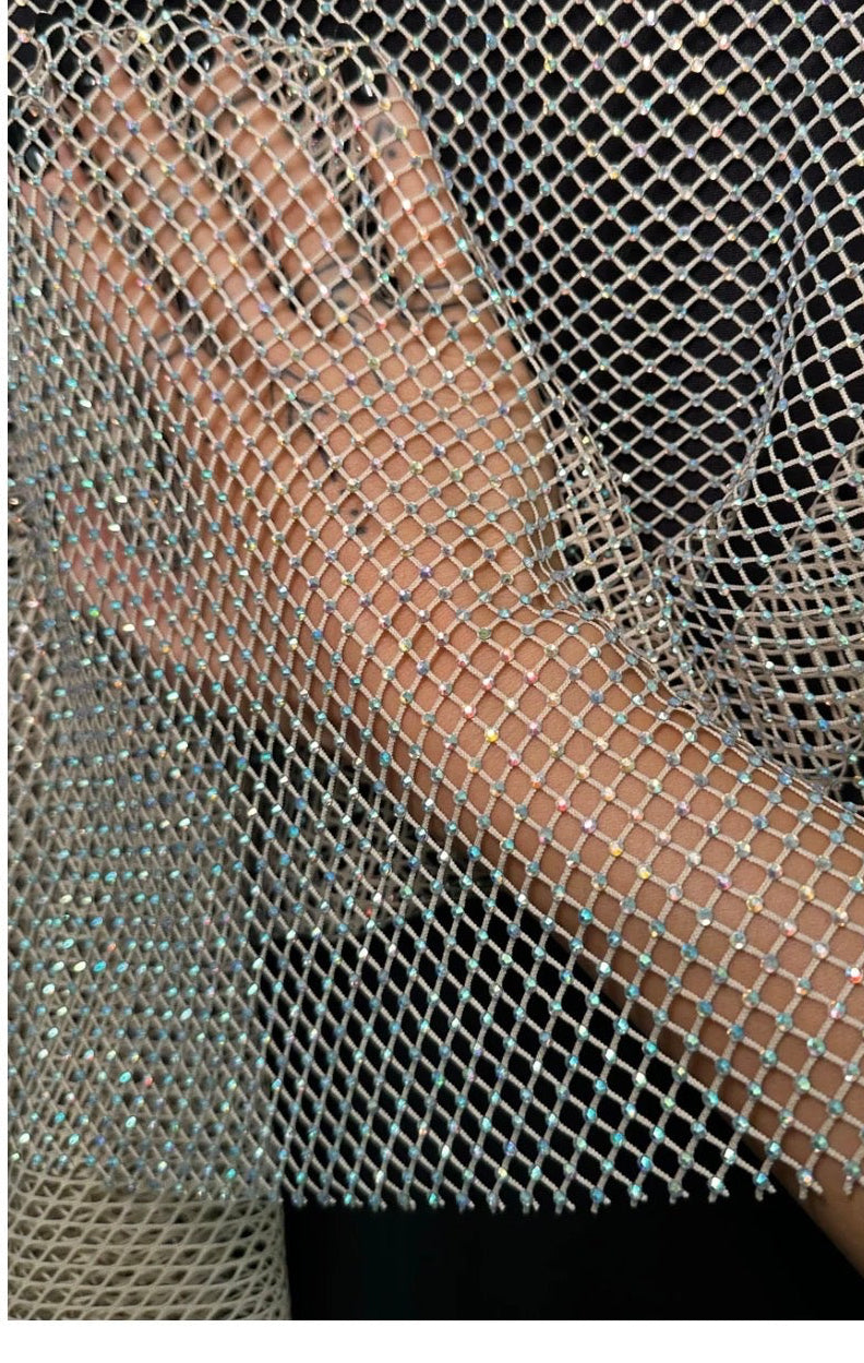 Mesh jazz dance costume