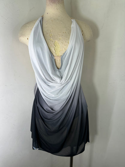 RAINA draped OMBRE DANCE DRESS