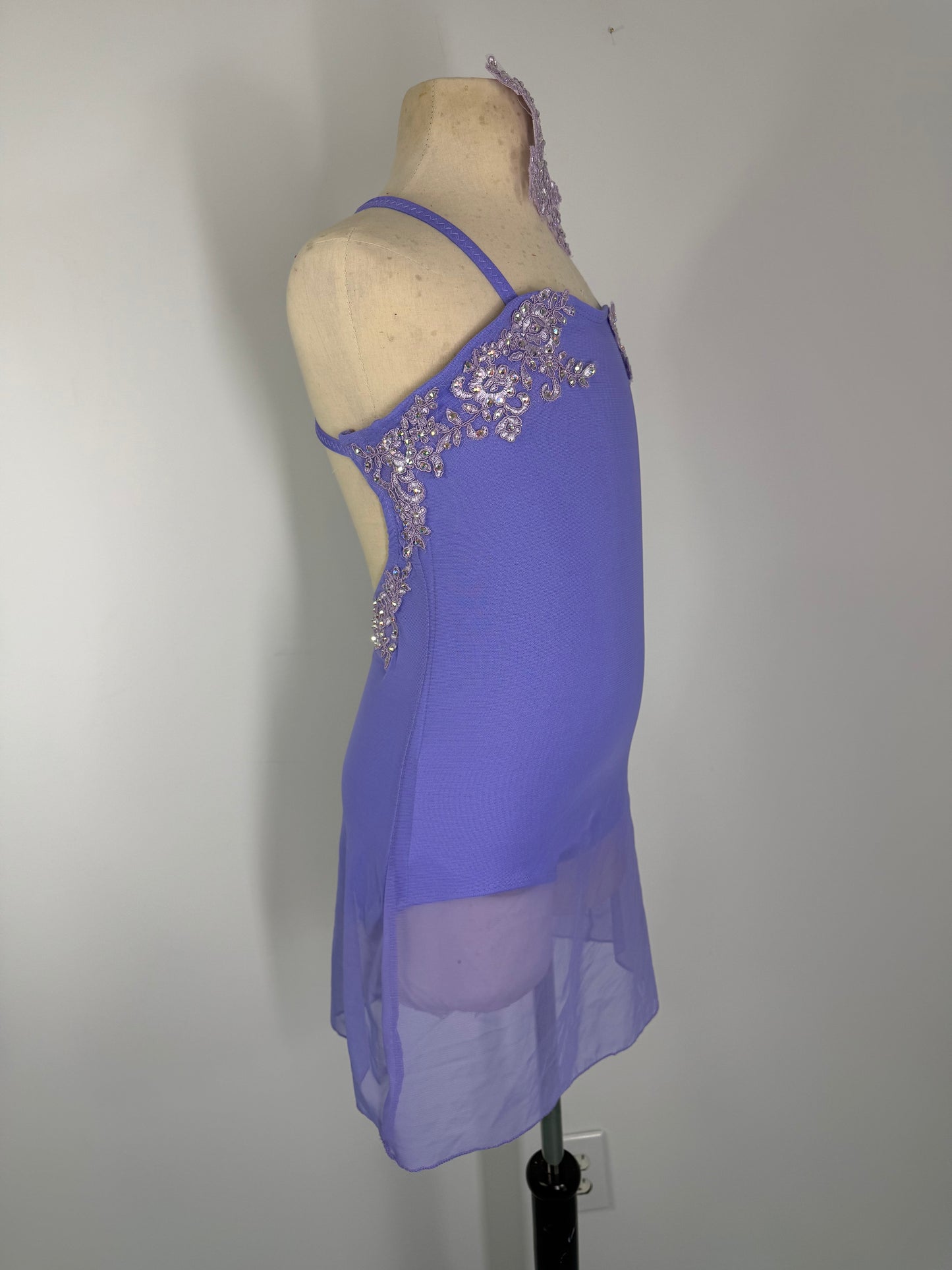 MELODY APPLIQUED DANCE DRESS without stones