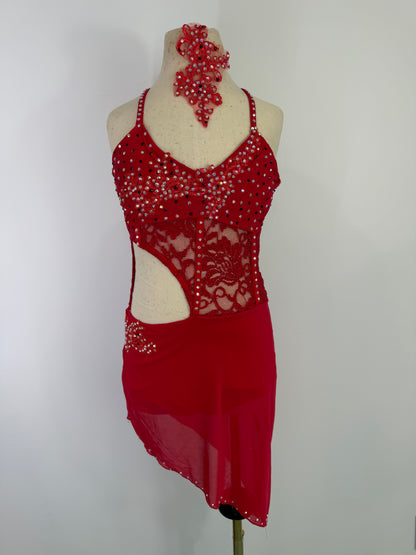 Red ready to ship DANCE costume