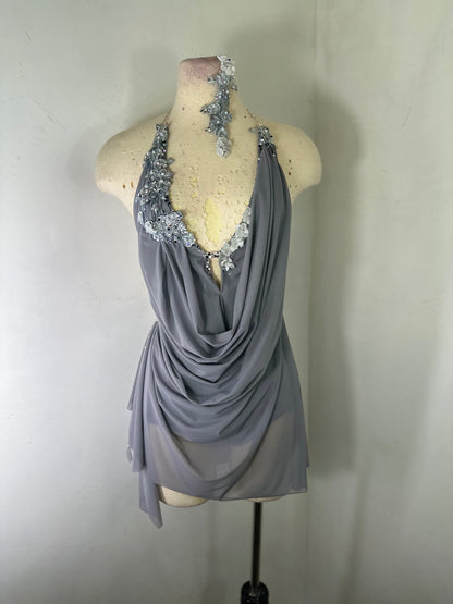 RAINA Draped lilac dance dress