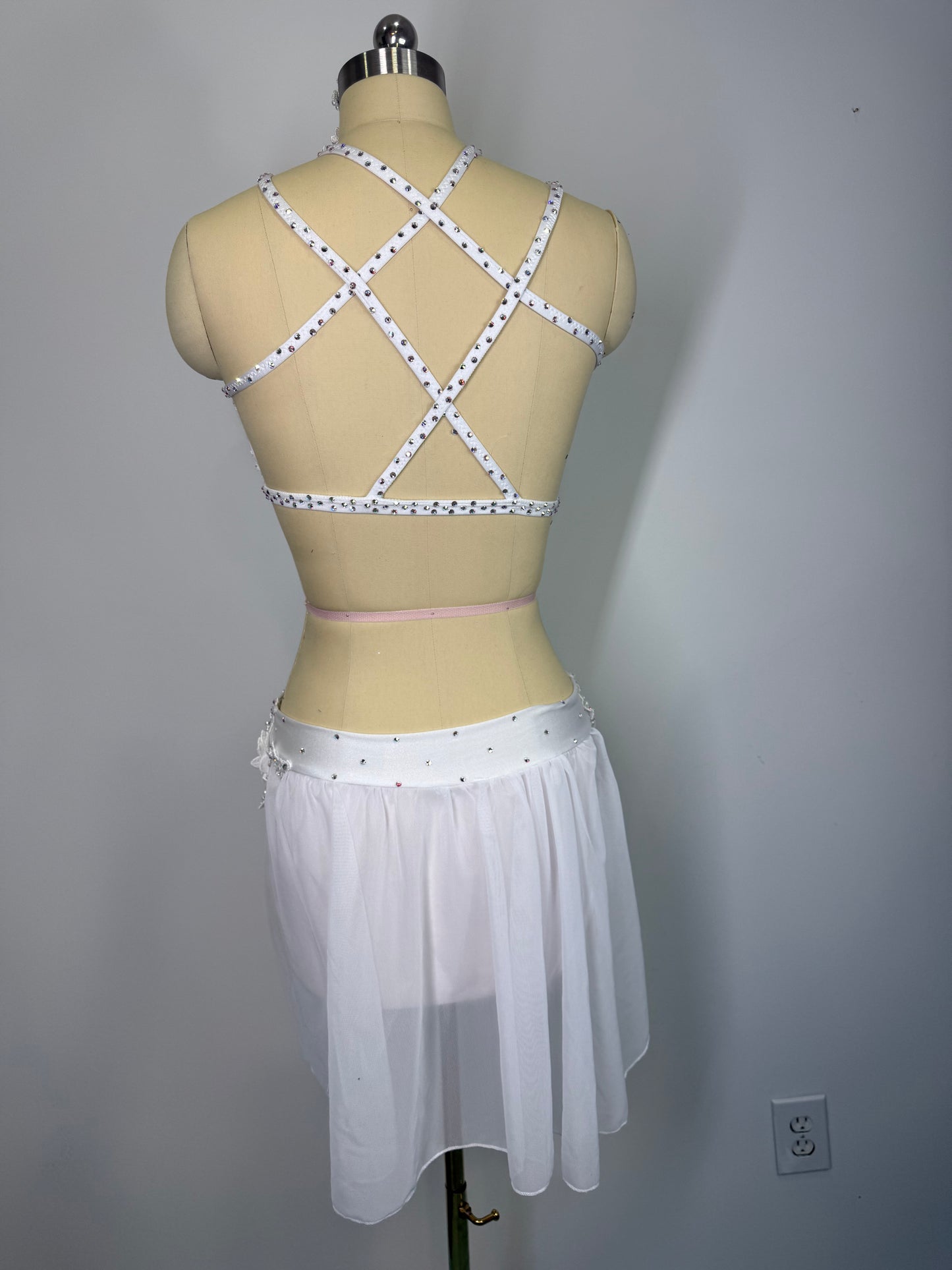 LILLY SA white Lyrical DANCE costume