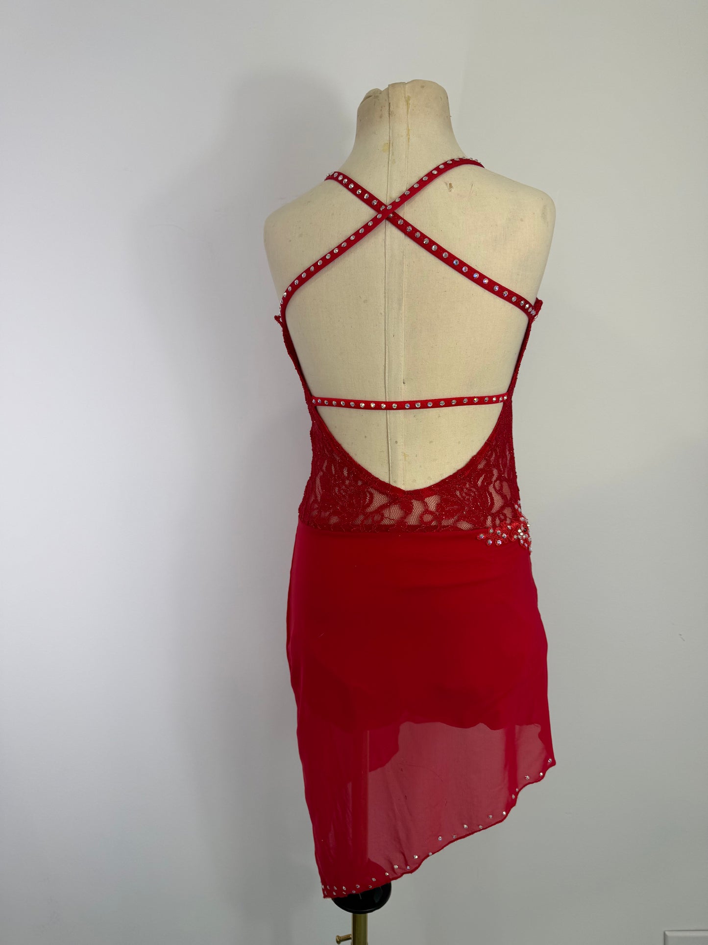 Red ready to ship DANCE costume