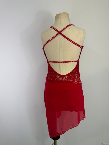 Red ready to ship DANCE costume