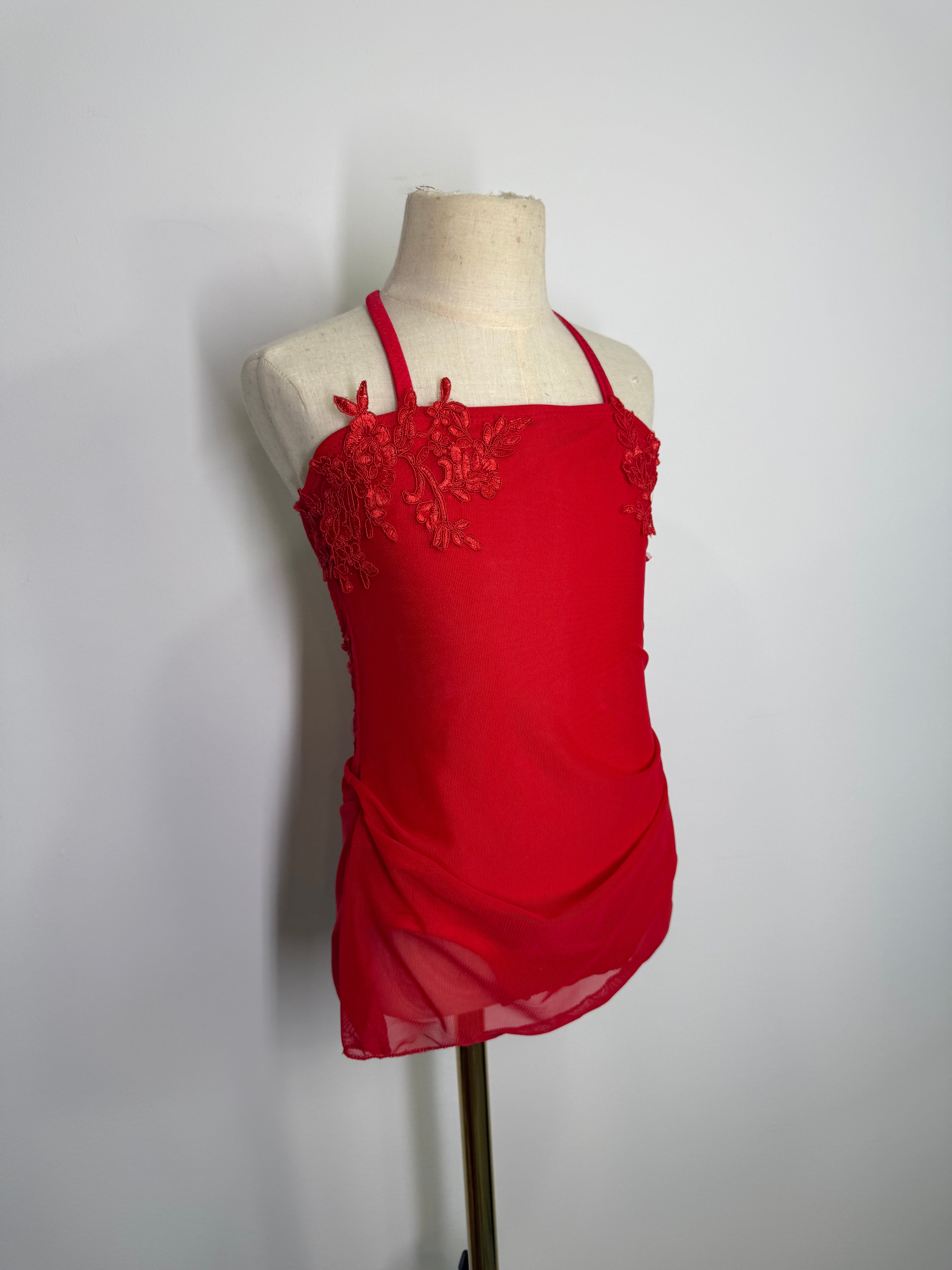 GRACE  Child appliqued dance costume