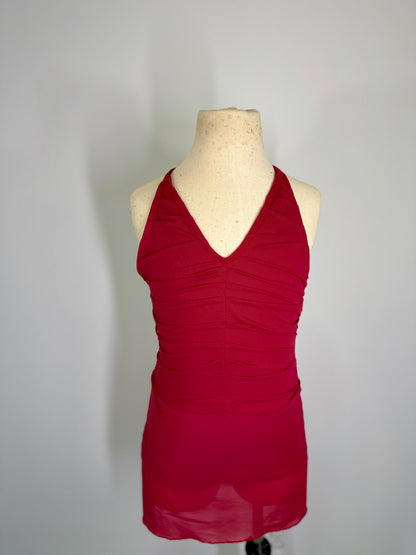 SCARLET SOLID CUSTOM  DANCE DRESS COSTUME BASE
