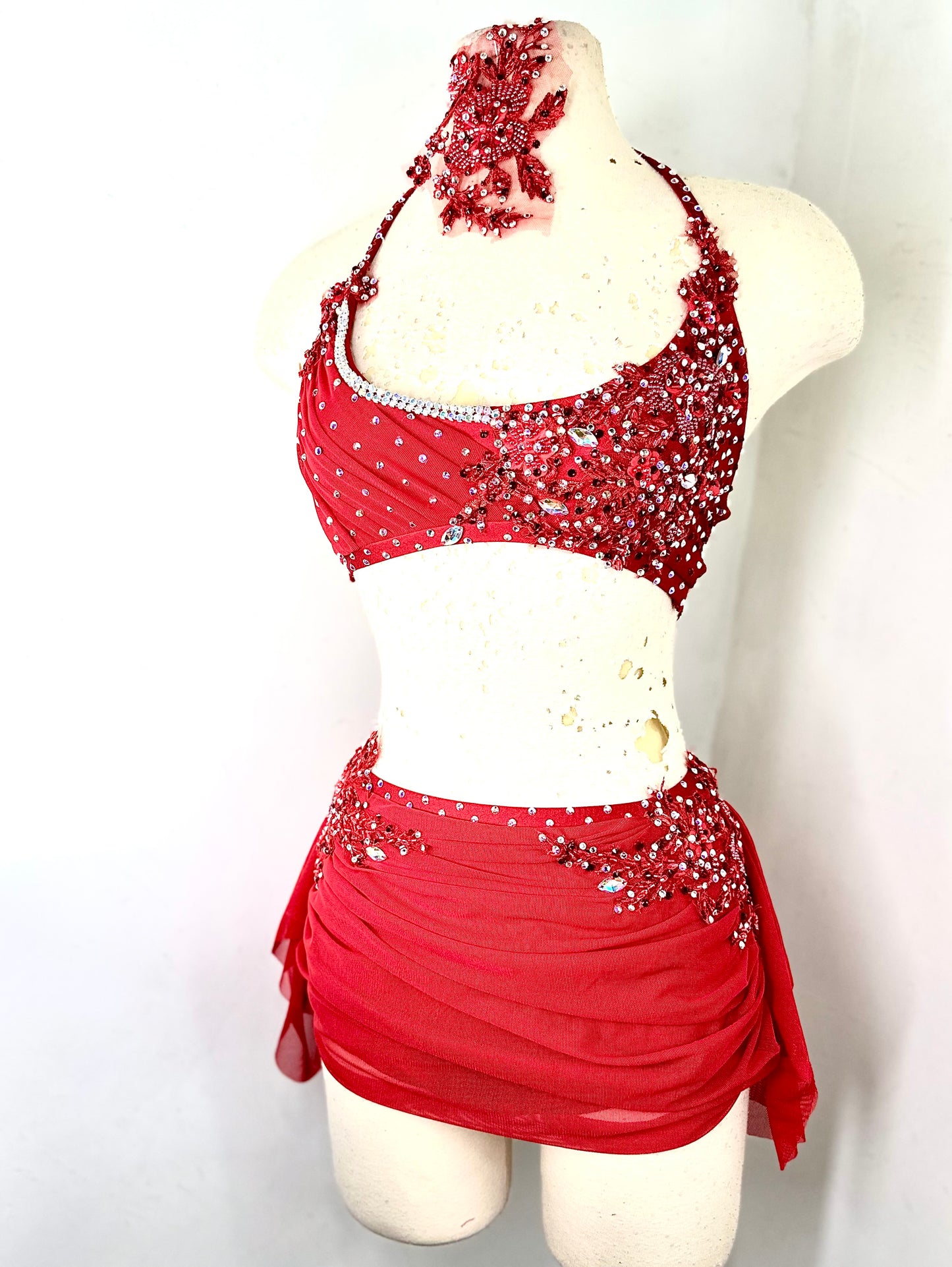 KALI red Lyrical dance costume
