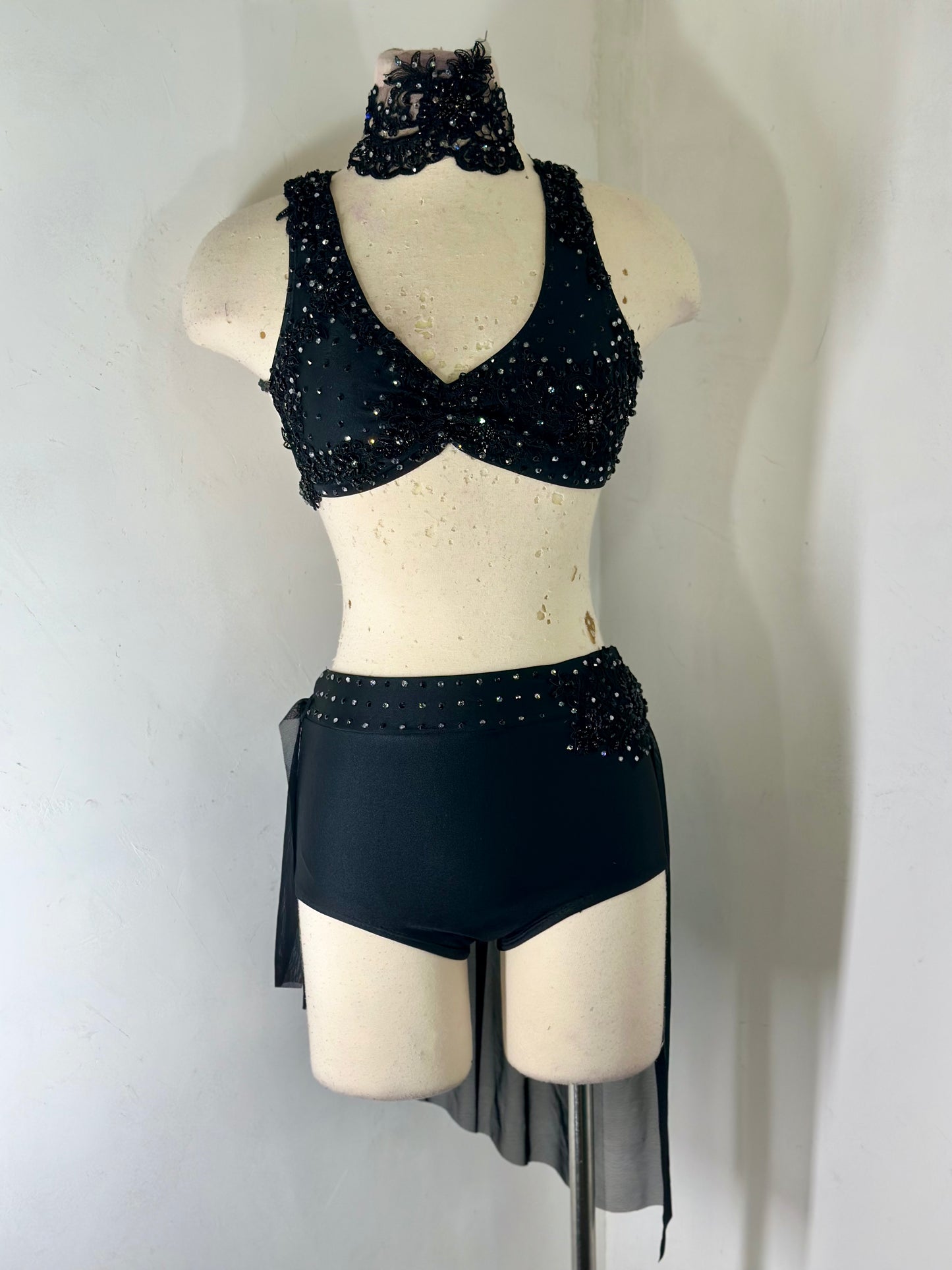 SA dramatic black SA lyrical dance costume