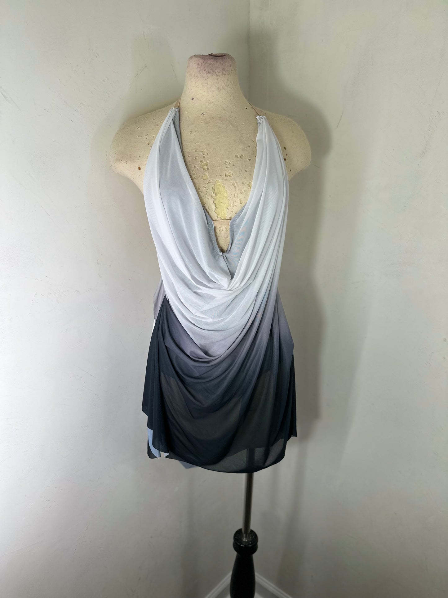 RAINA draped OMBRE DANCE DRESS