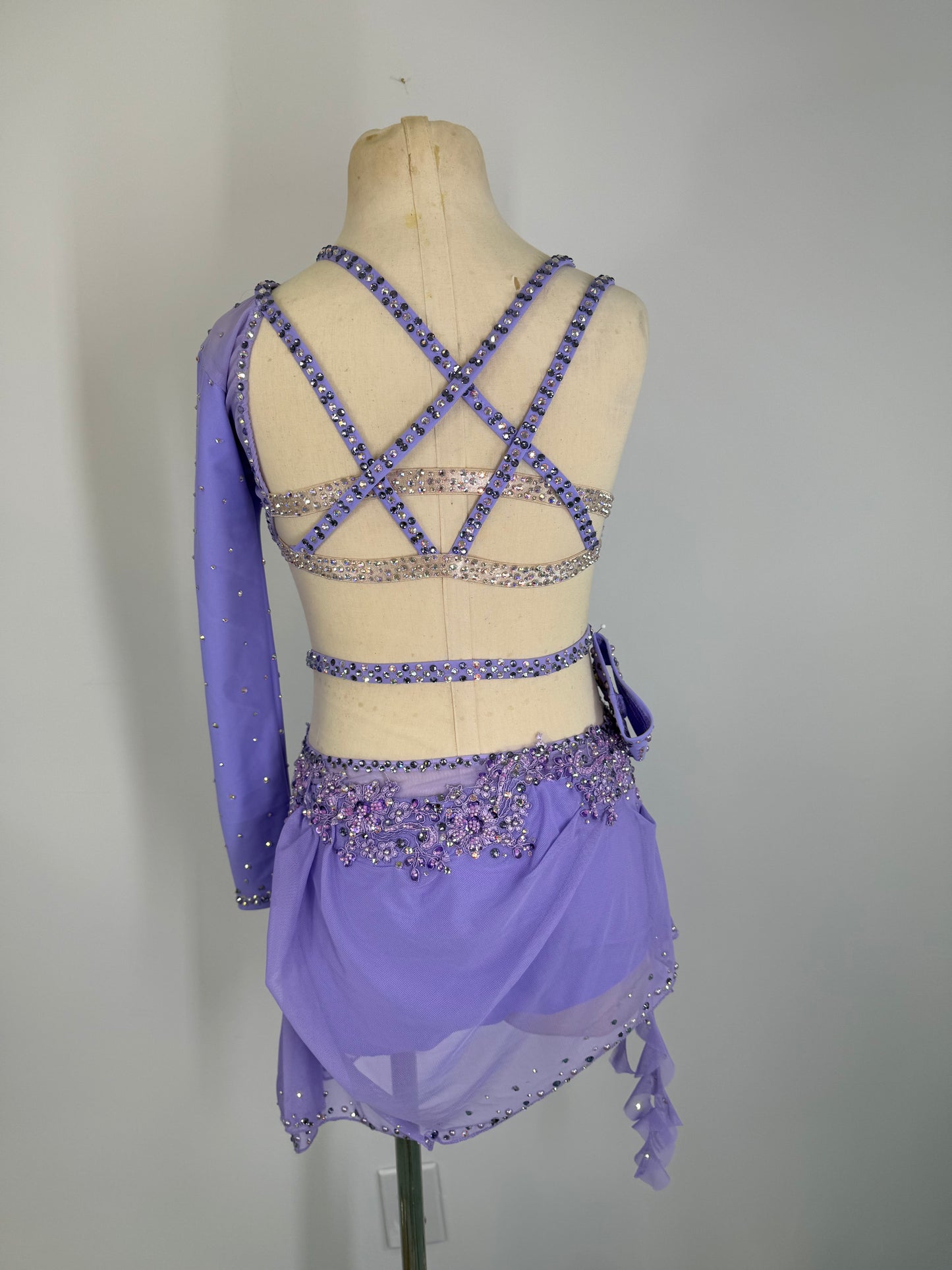 SUTTON Lilac Asymmetrical lyrical dance costume