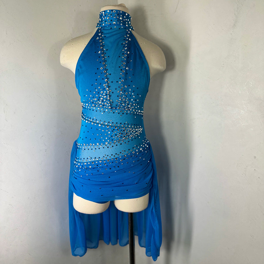 Luxe rhinestoned dance costume