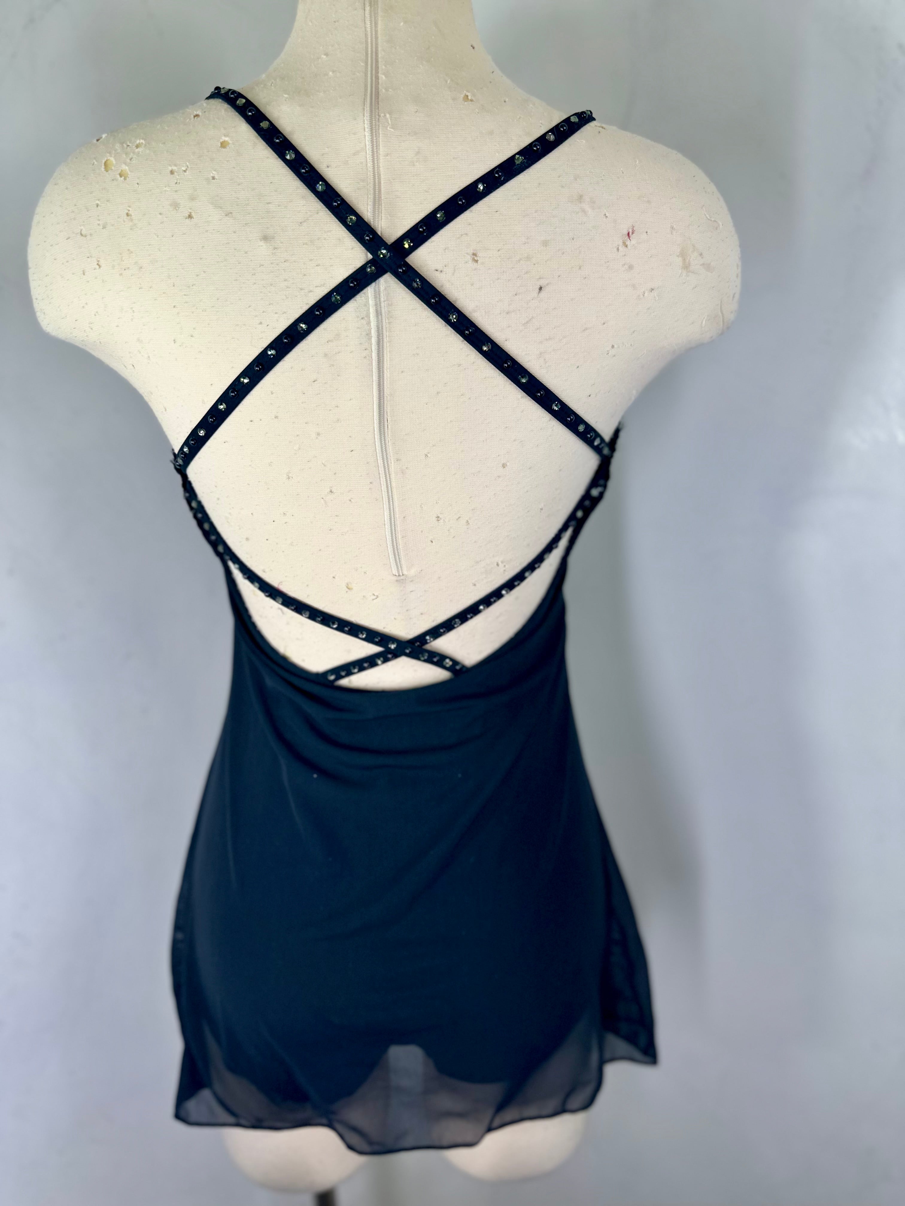Black HALSTON Lyrical DANCE DRESS