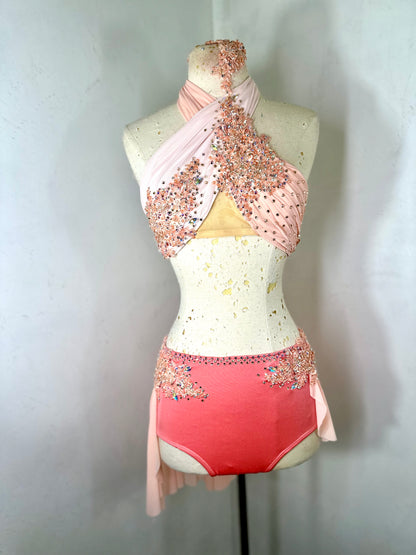 CLEMENTINE peach lyrical dance dance costume