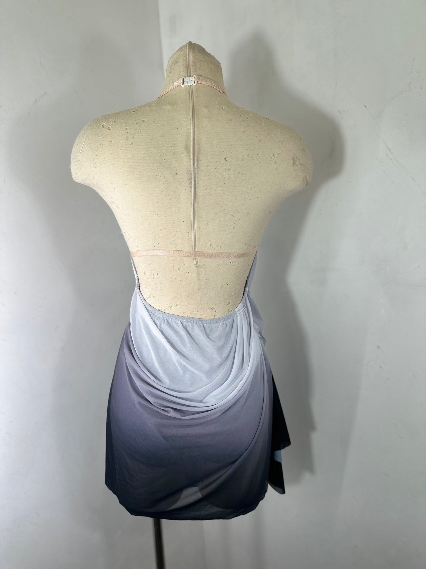 RAINA draped OMBRE DANCE DRESS