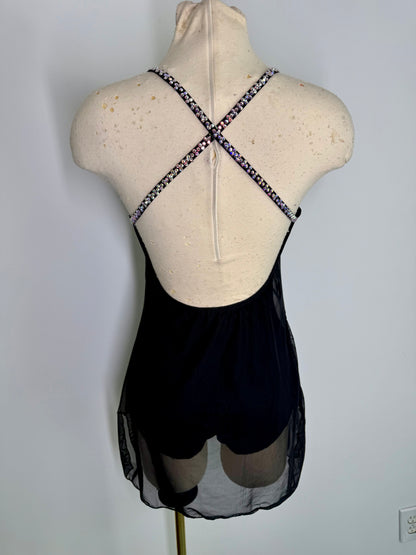 JADA rhinestoned dance dress dance costume