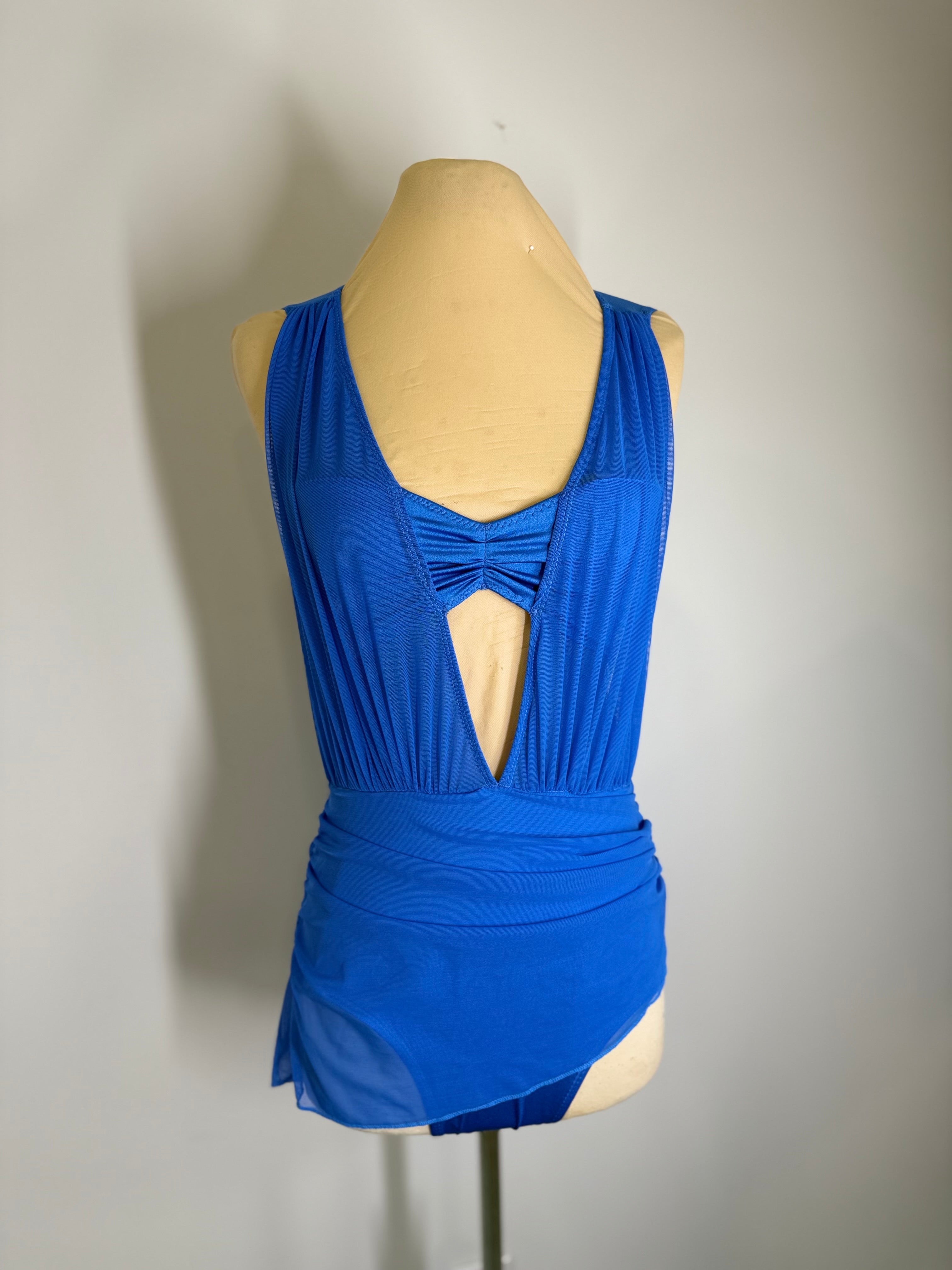 CATALINA draped dance costume with draped skirt