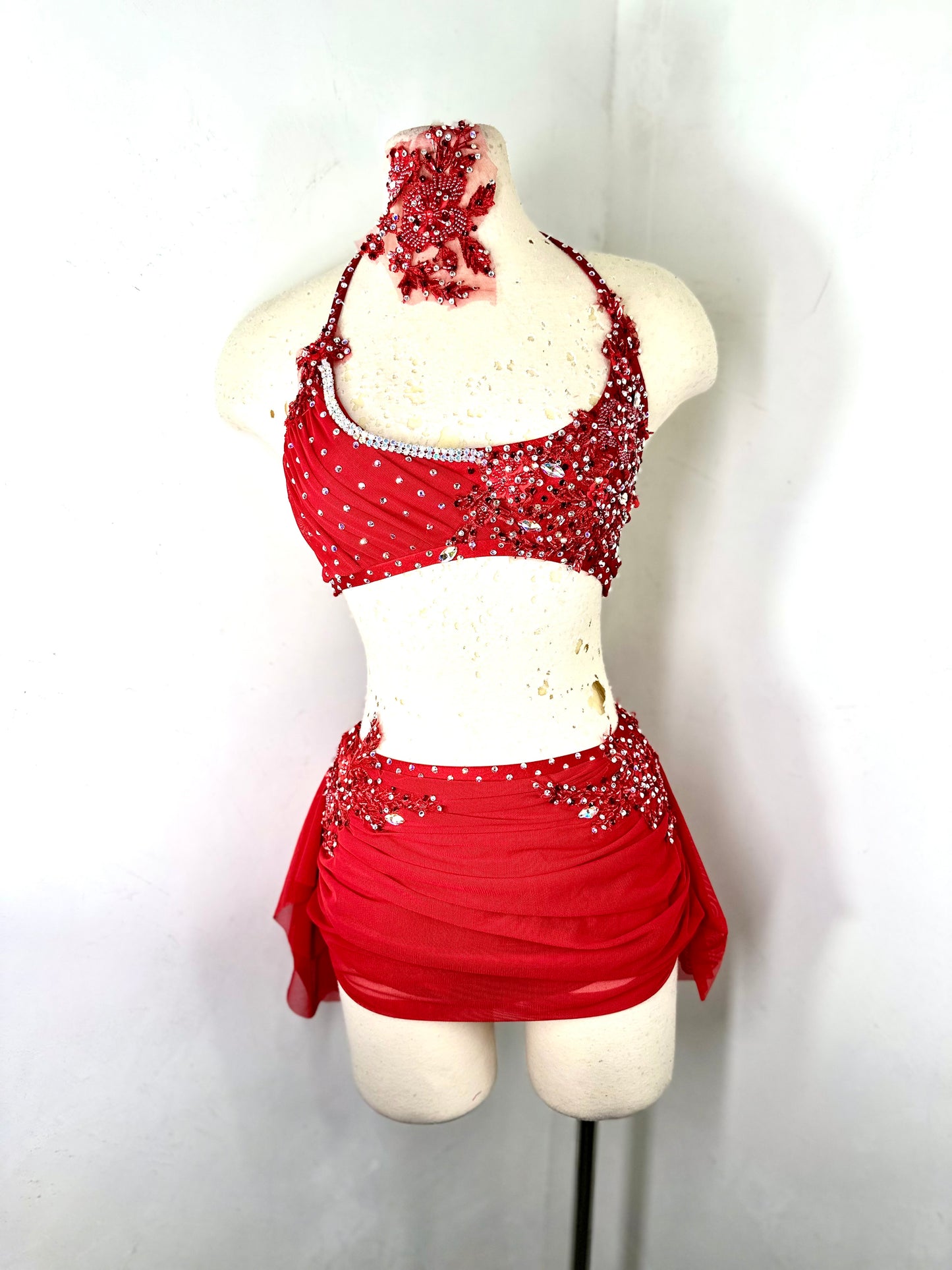 KALI red Lyrical dance costume