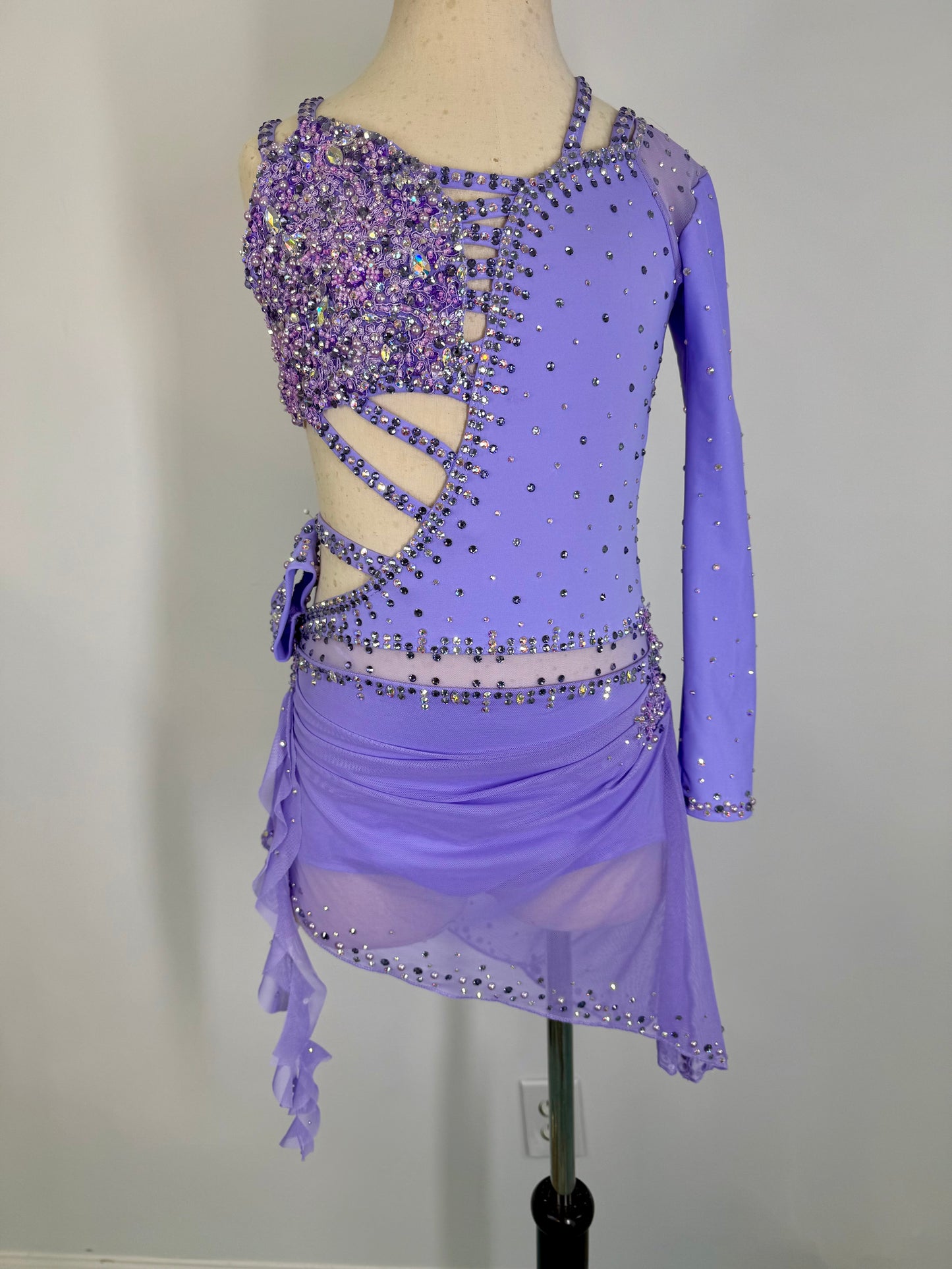 SUTTON Lilac Asymmetrical lyrical dance costume