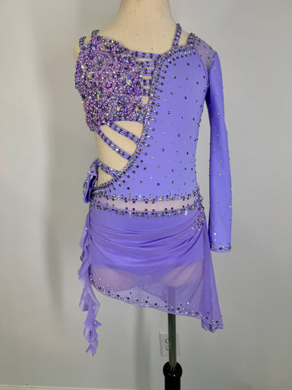 SUTTON Lilac Asymmetrical lyrical dance costume
