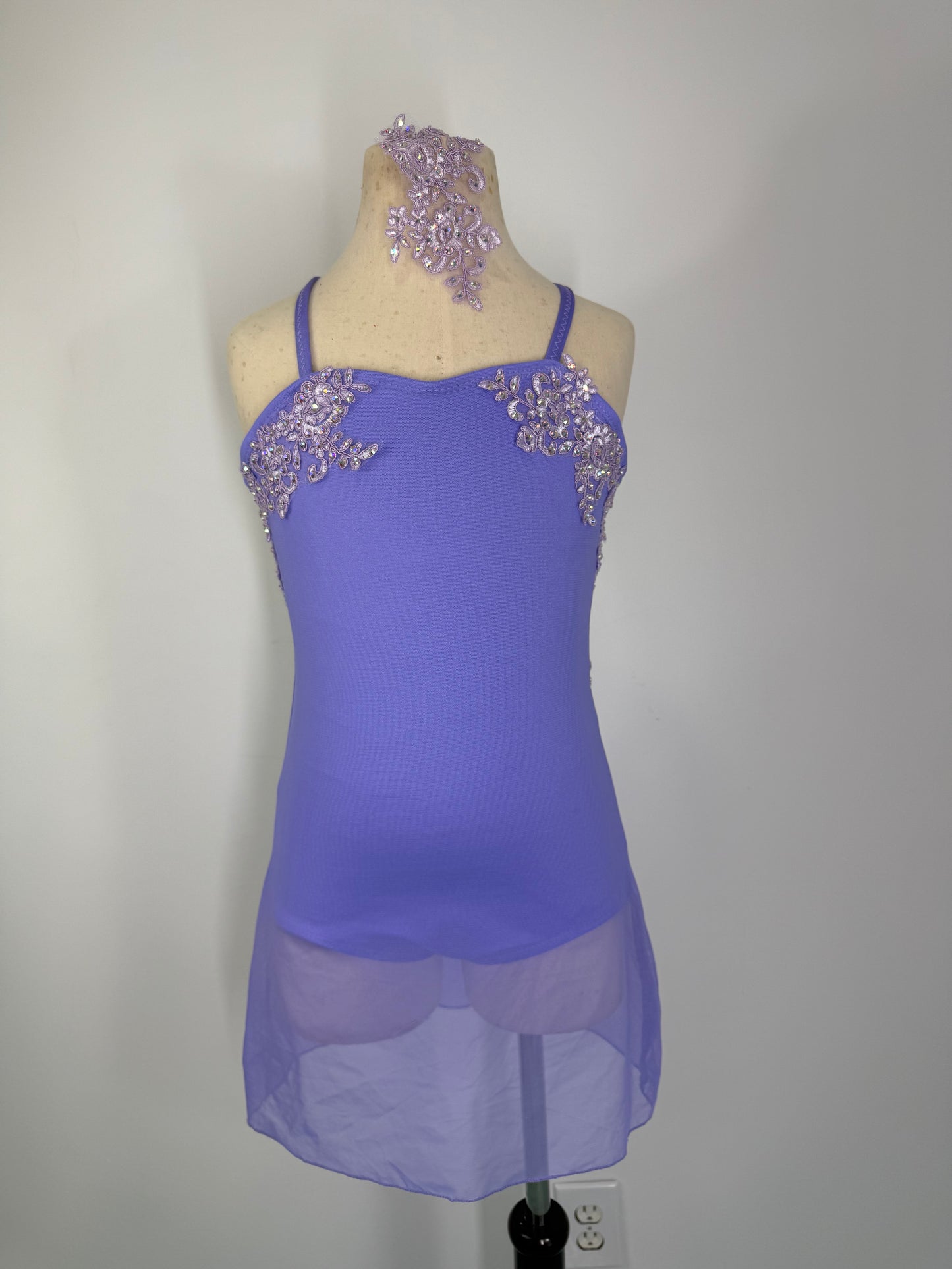 MELODY APPLIQUED DANCE DRESS without stones