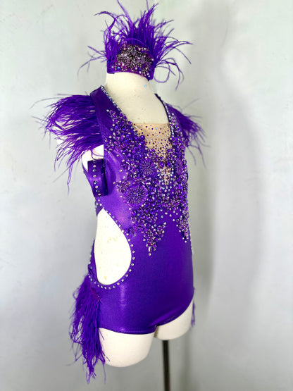 Purple LC Jazz Dance Costume ready to ship