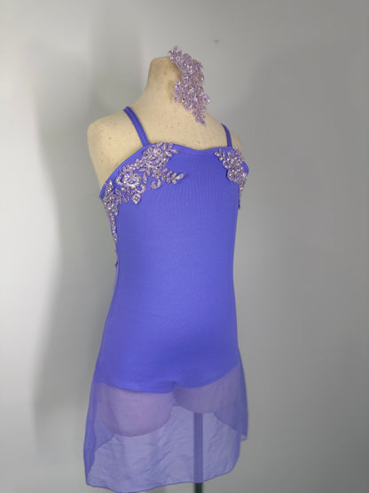 MELODY APPLIQUED DANCE DRESS without stones