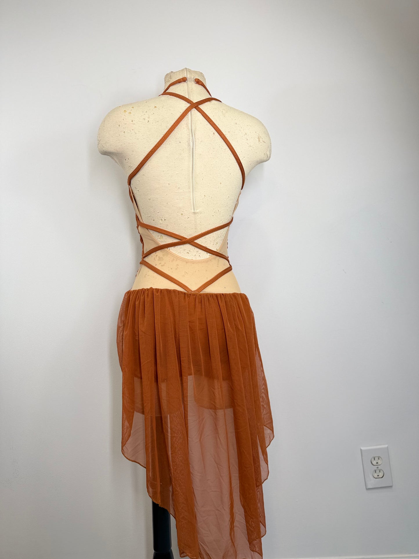 ANAIS custom draped contemporary dance base