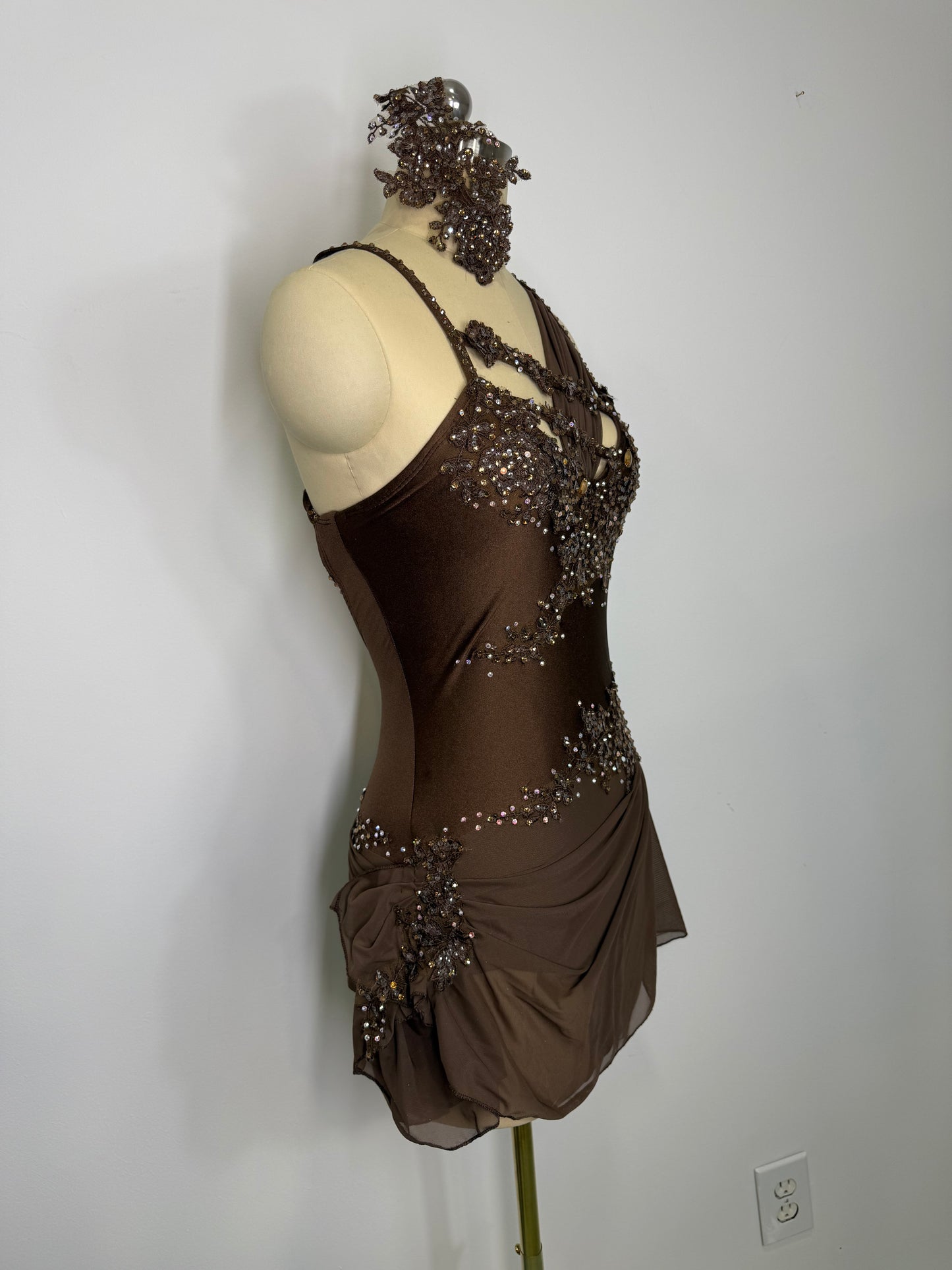 BLAIR Brown ready to ship contemporary or Lyrical dance costume
