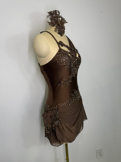 BLAIR Brown ready to ship contemporary or Lyrical dance costume