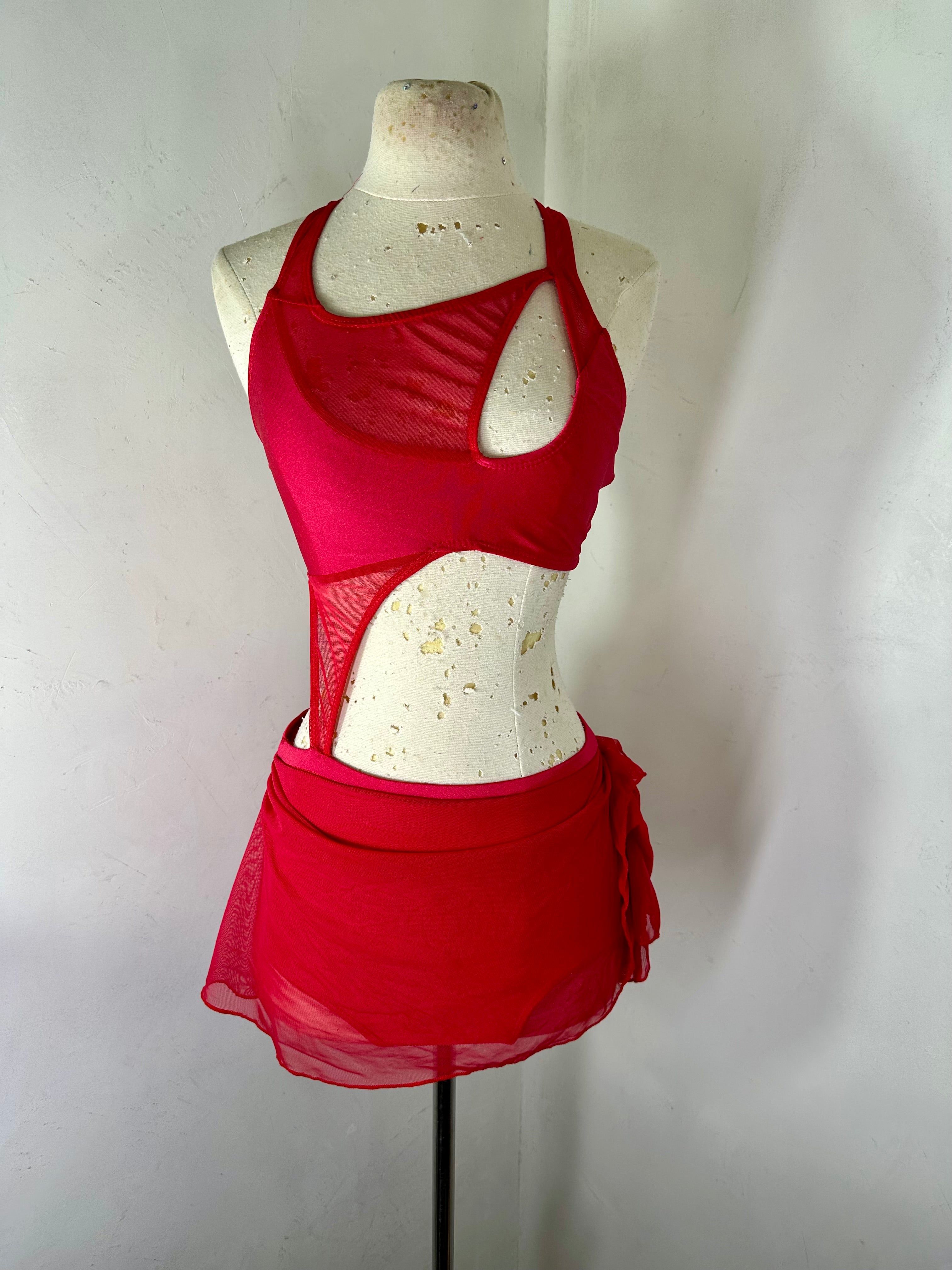 BIRDIE SOLID CUSTOM  DANCE 2 pc COSTUME BASE