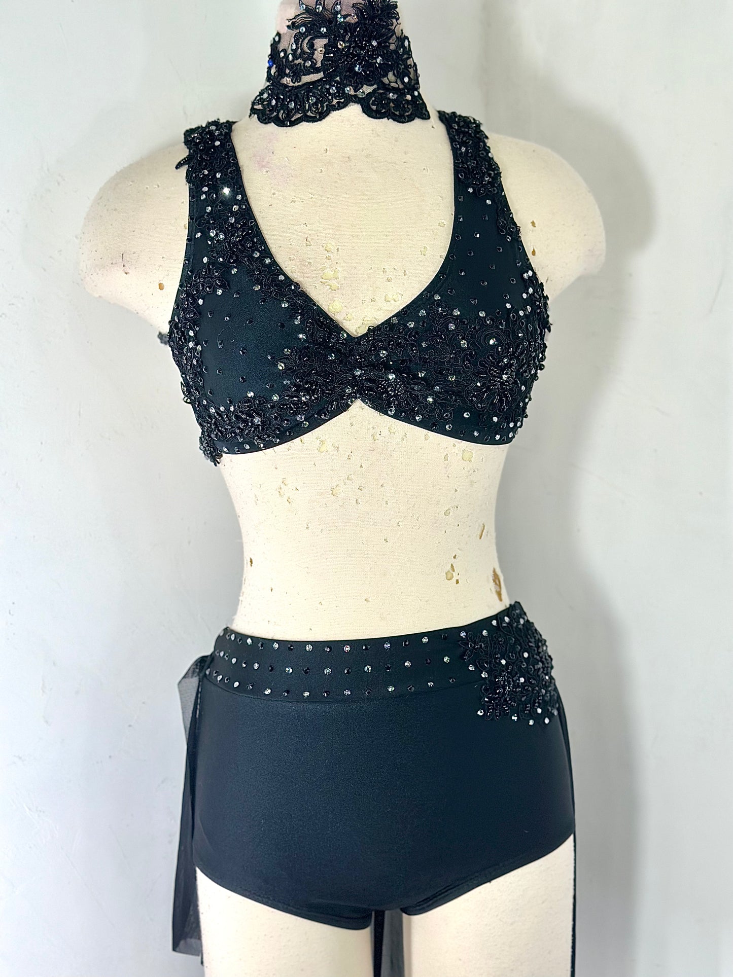 SA dramatic black SA lyrical dance costume
