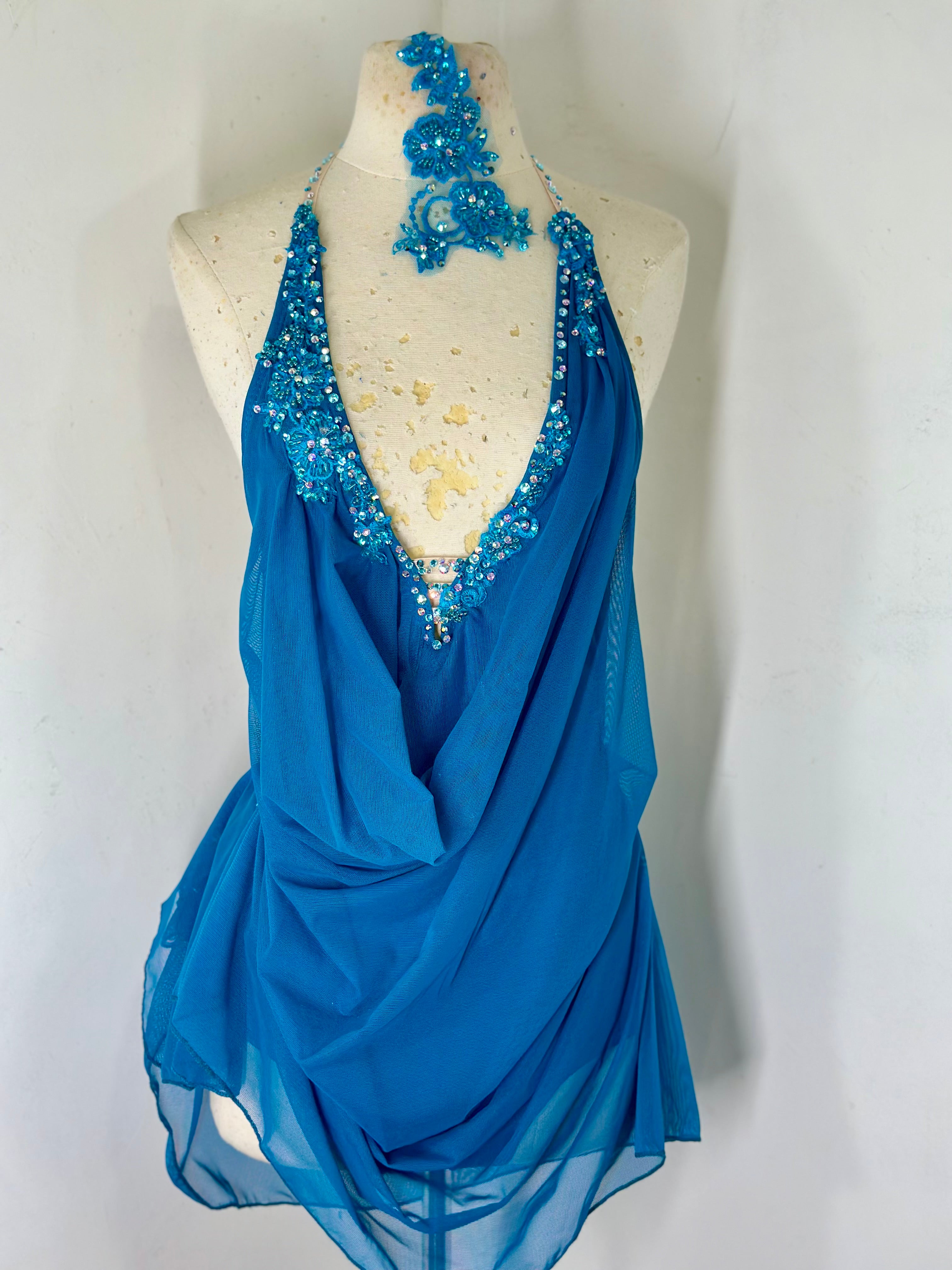 RAINA Draped mallard dance dress