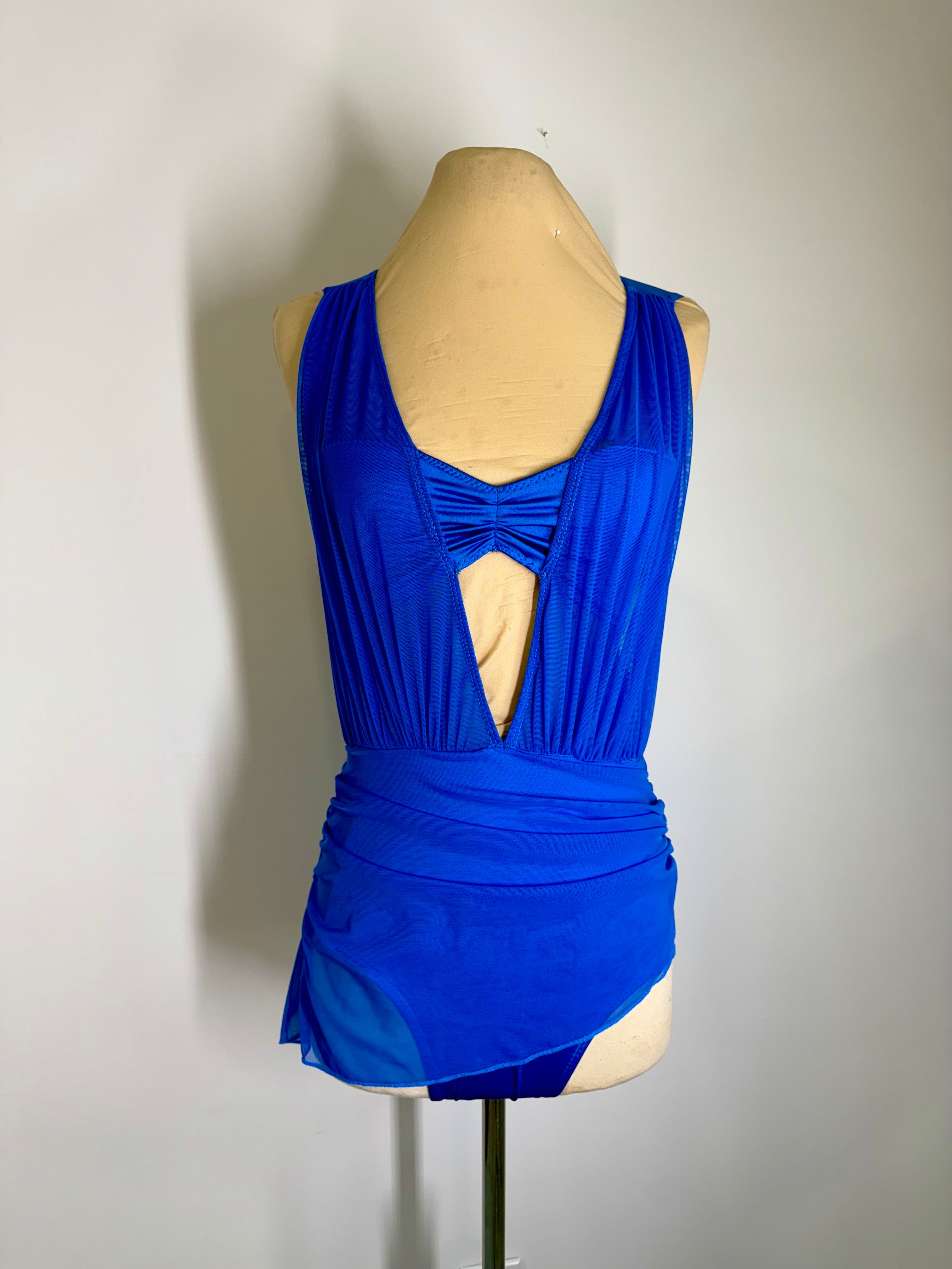 CATALINA draped dance costume with draped skirt