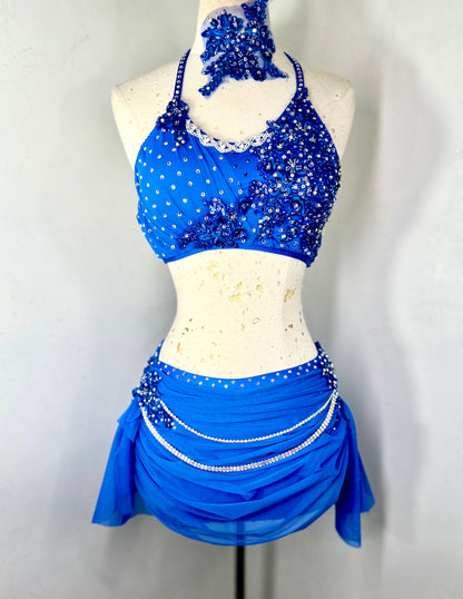 SKYLAR Sky Blue lyrical dance costume Co9dancecostumes SKYLAR Sky Blue lyrical dance costume Co9dancecostumes