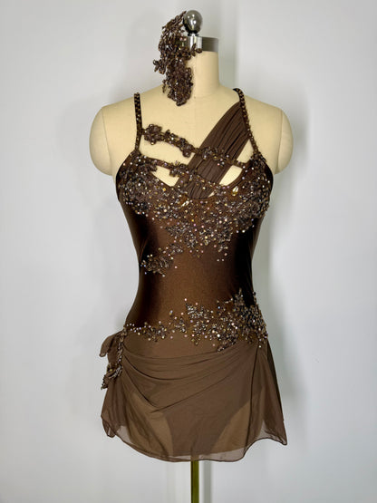 BLAIR Brown ready to ship contemporary or Lyrical dance costume