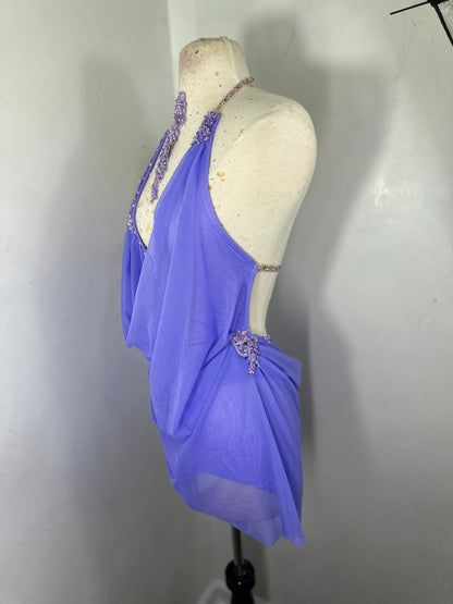 RAINA Draped lilac dance dress