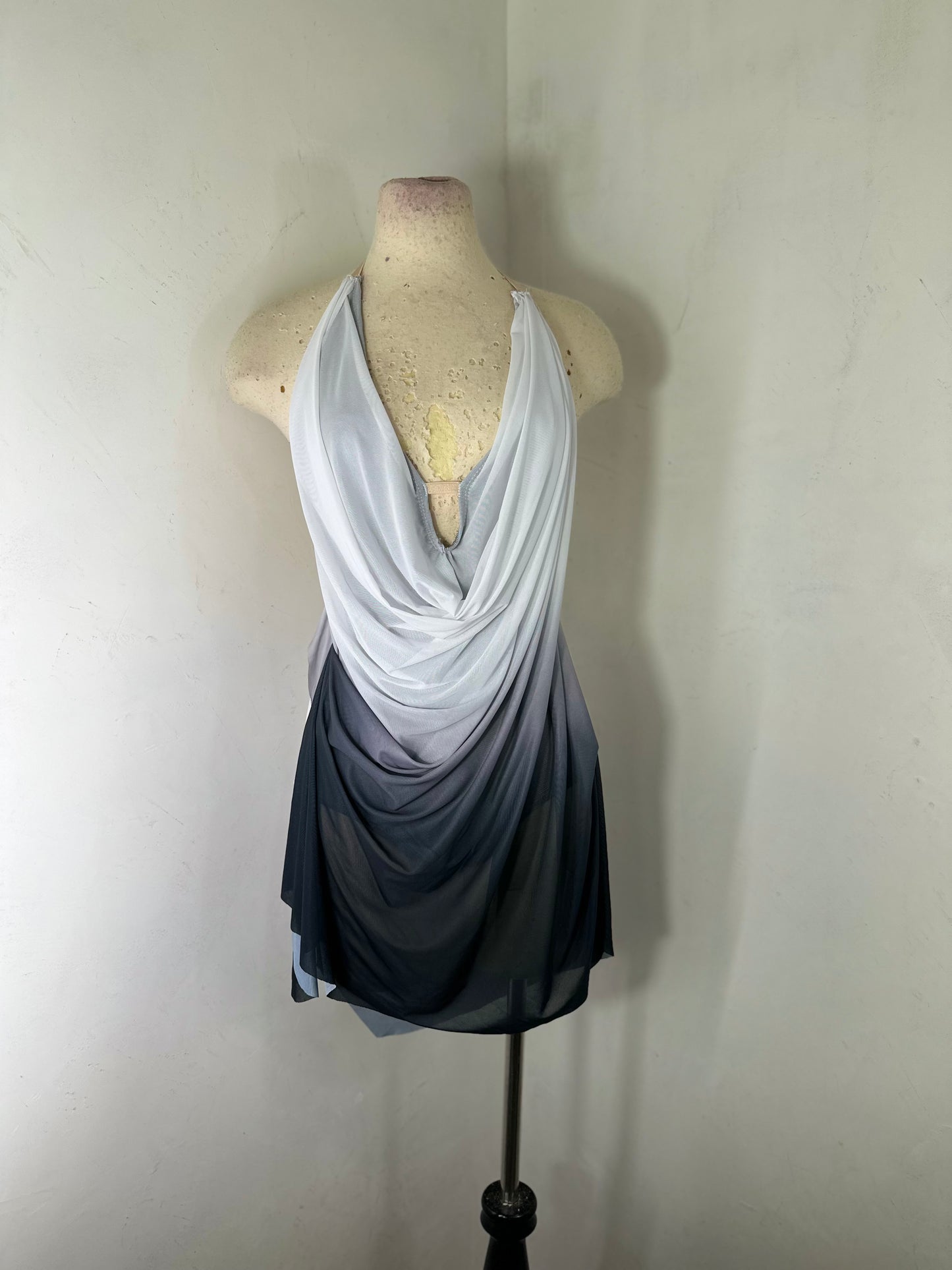 RAINA draped OMBRE DANCE DRESS