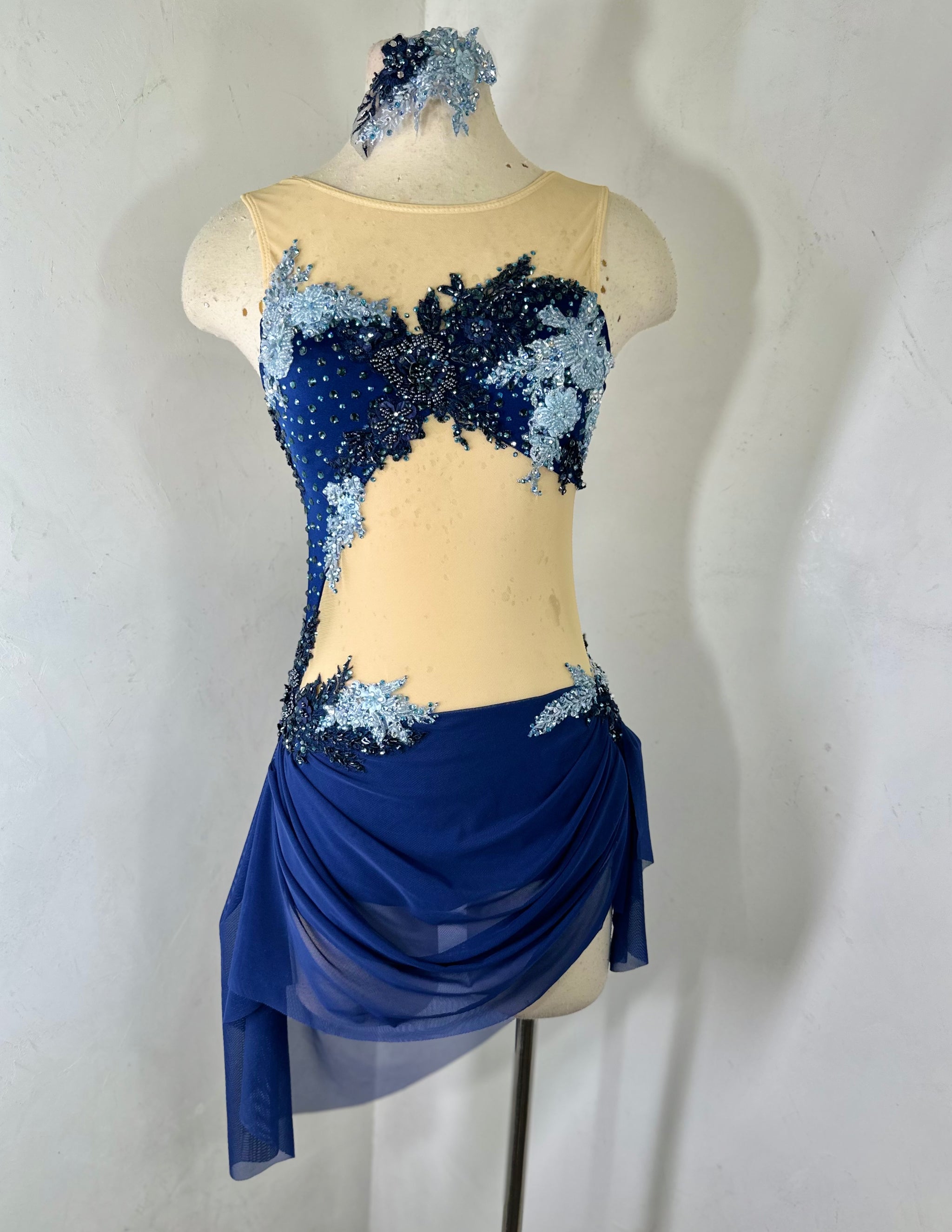 RIVER Navy lyrical dance costume RIVER Navy lyrical dance costume