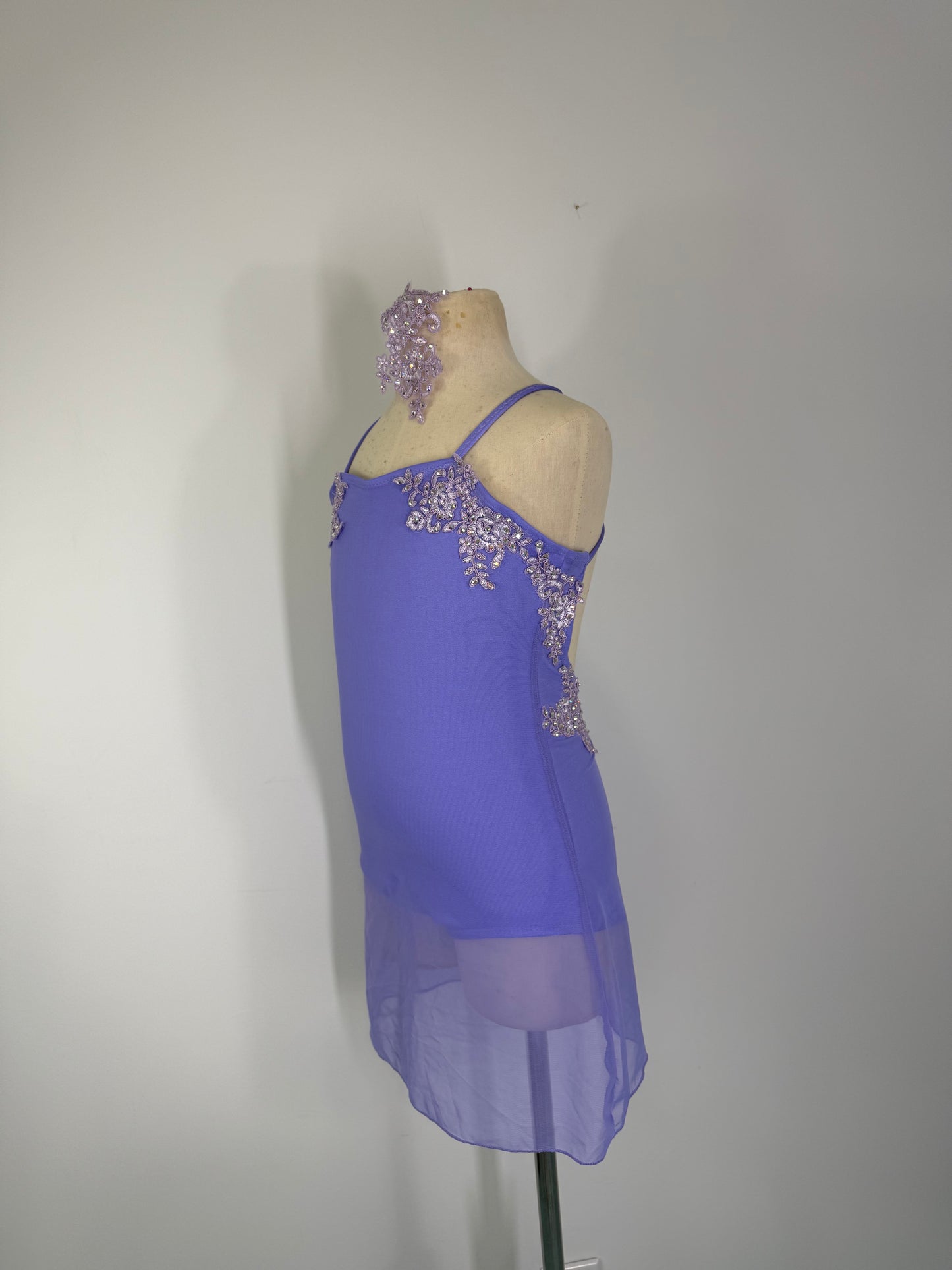 MELODY APPLIQUED DANCE DRESS without stones