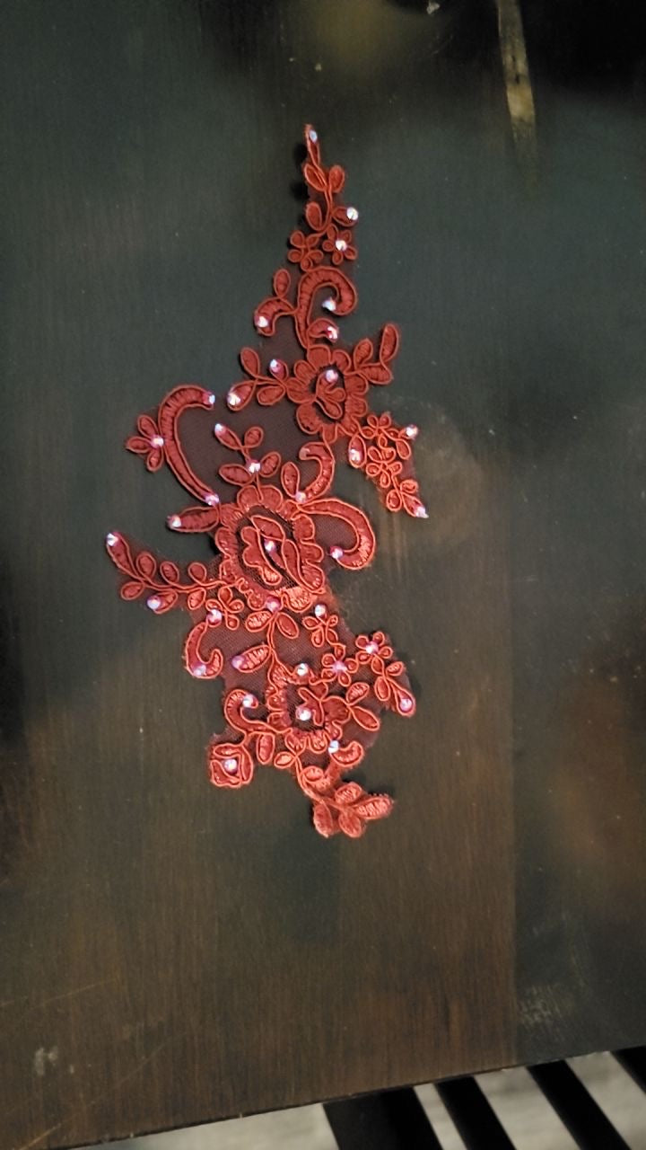 extra rhinestoned applique