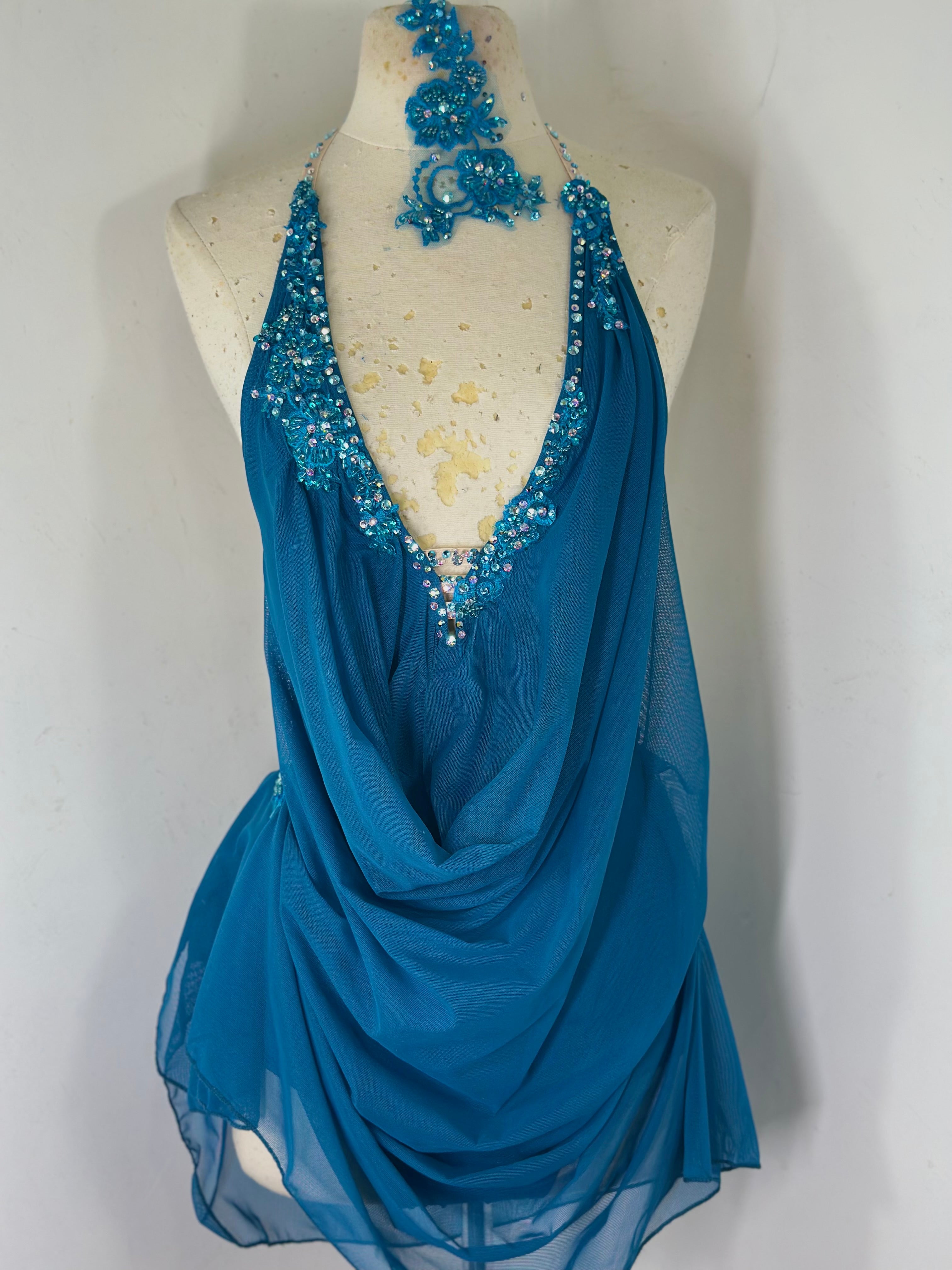 RAINA Draped mallard dance dress