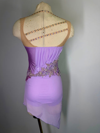 Orchid lyrical dance costume