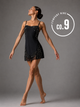 HALSTON Black dance DANCE DRESS