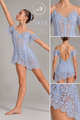 SKYE  rhinestoned lace  Dance Costume