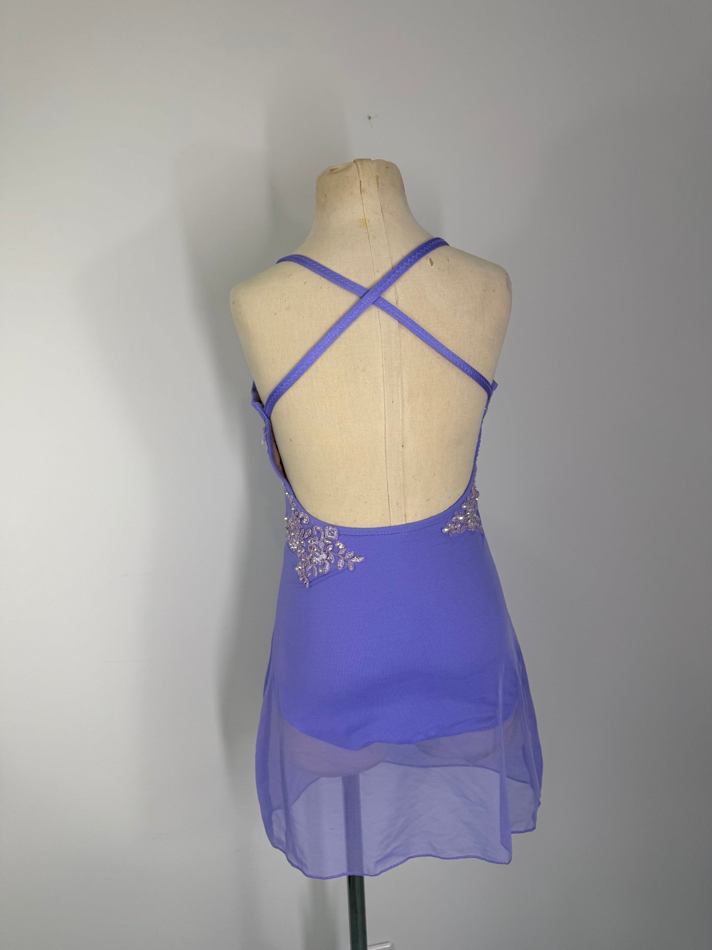 MELODY APPLIQUED DANCE DRESS without stones