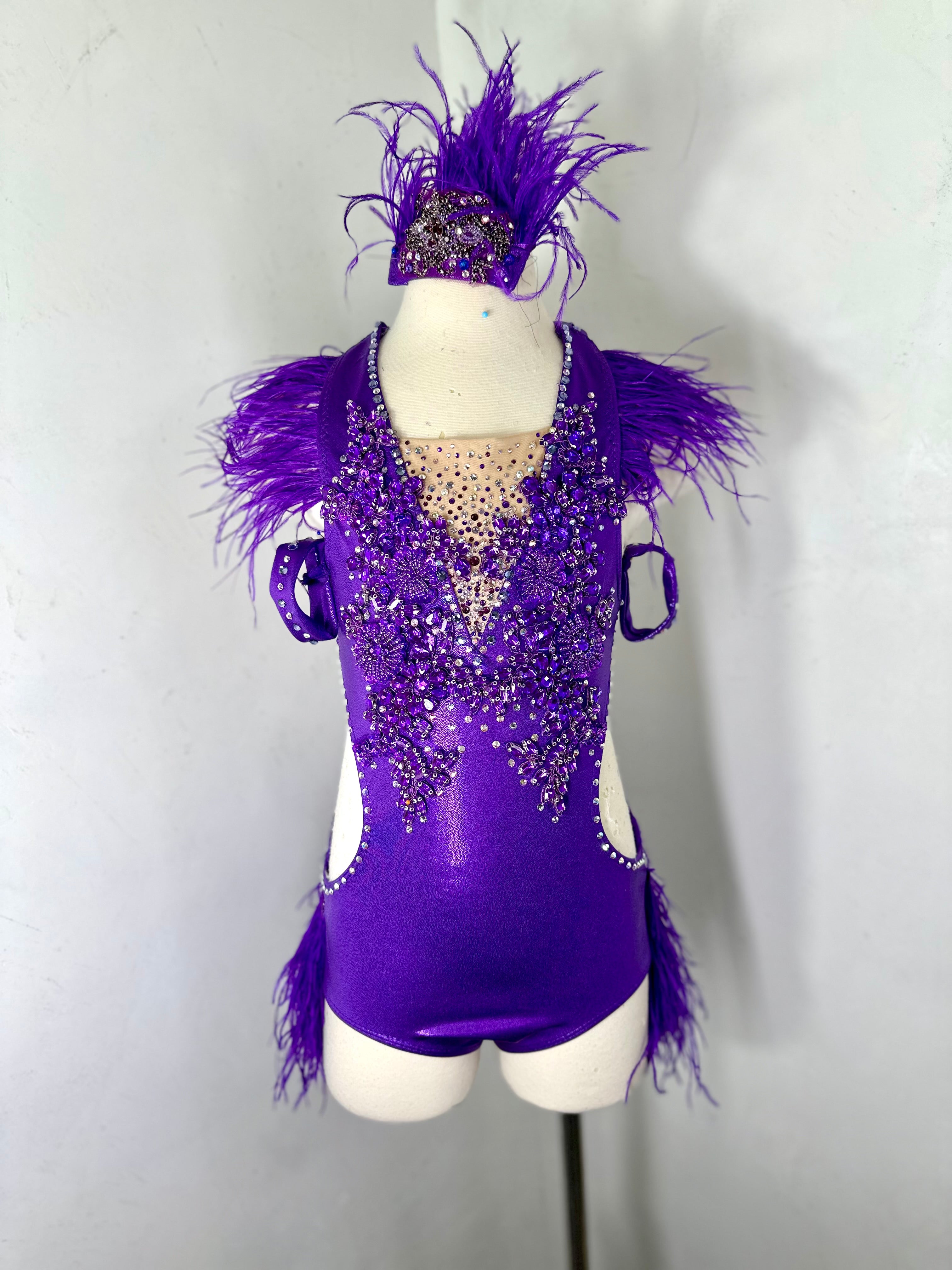 Purple LC Jazz Dance Costume ready to ship