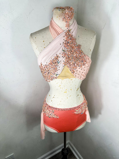CLEMENTINE peach lyrical dance dance costume